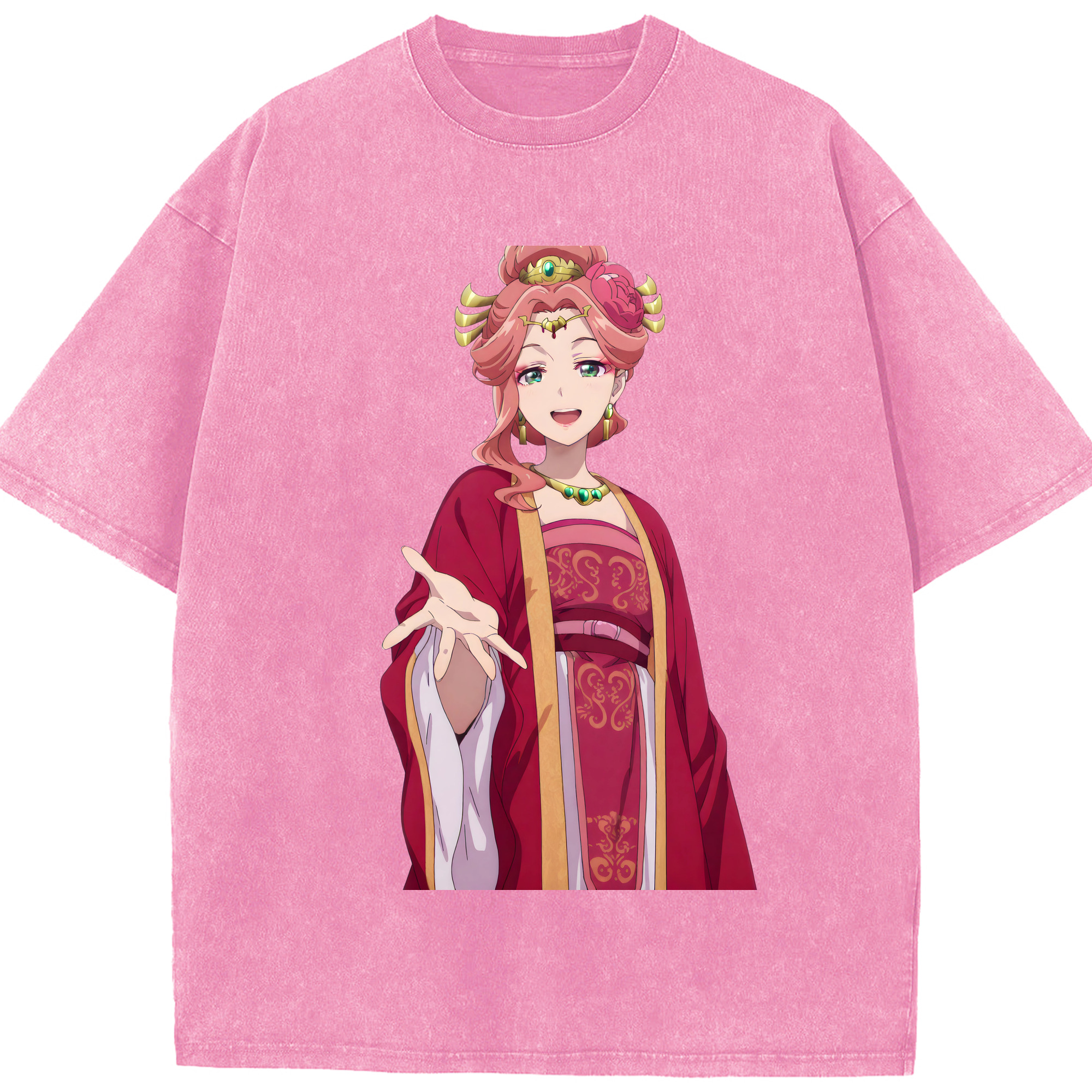（画像用） 薬屋のひとりごと The Apothecary Diaries 綿100% ヴィンテージ風 半袖Tシャツ（フロントプリント）